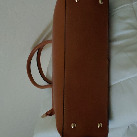 Handmade embellished purse used but in great shape, carmel & brown - Picture 6 of 6